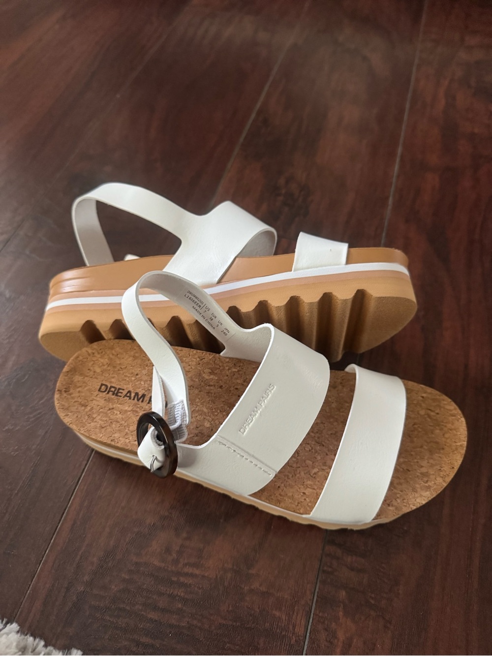 White Platform Sandals - Picture 2 of 4
